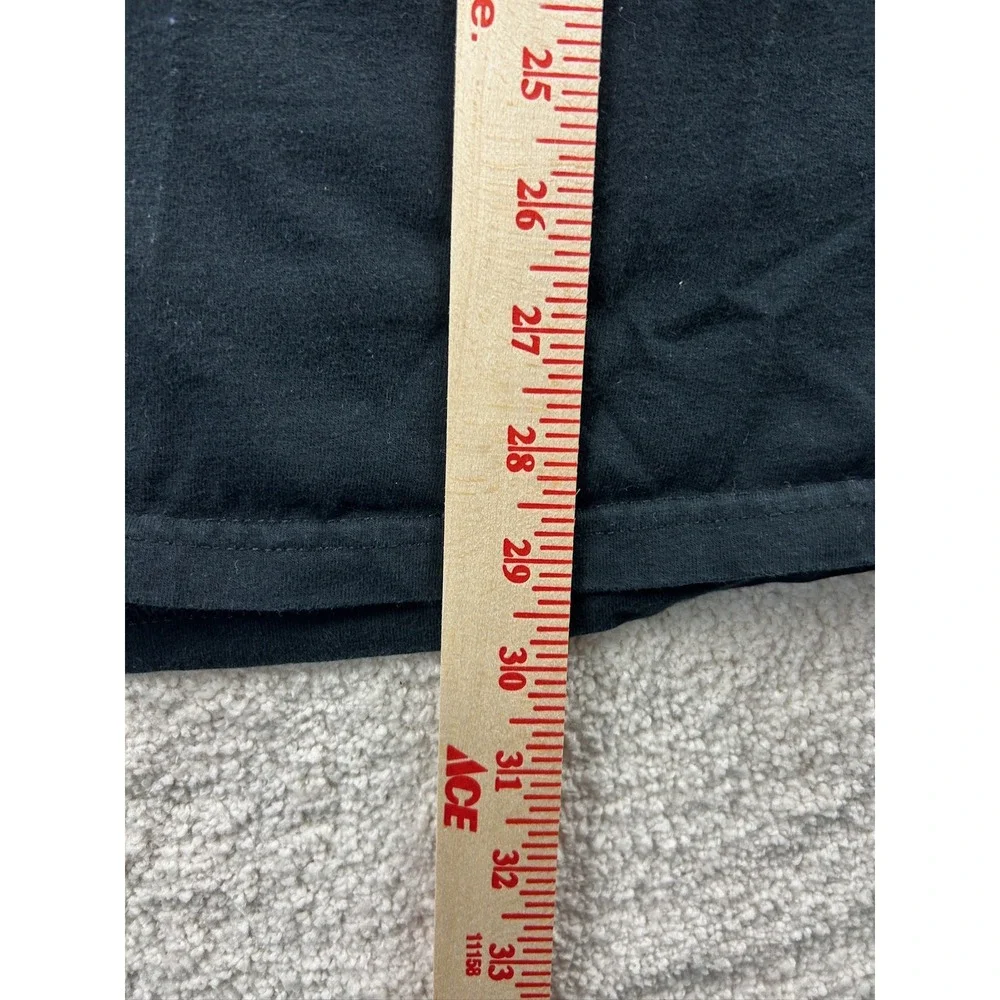 Thin Blue Line American Flag Shirt Mens 2XL Black Patriotic Police Support Tee‎ - Picture 7 of 11